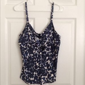 J.Crew 100% silk cami with tie waist, size L